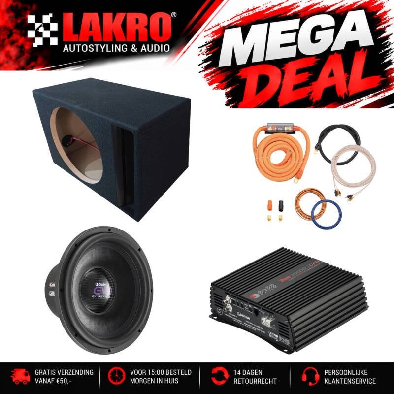 15 inch Pack 5 - LAKRO - subwooferpakket - 2000 watt RMS, Auto diversen, Niet ingevuld, Niet ingevuld, Niet ingevuld