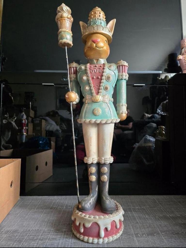 Grote Paashaas Notenkraker Decoratie - Uniek & Feestelijk, Ophalen, Nieuw