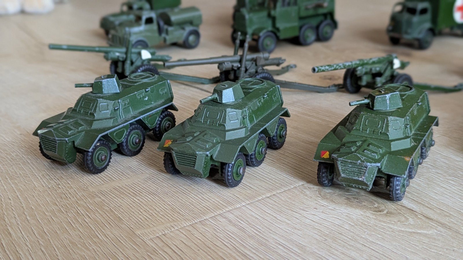 Collectie vintage Dinky Toys militaire voertuigen, Ophalen of Verzenden, Gebruikt