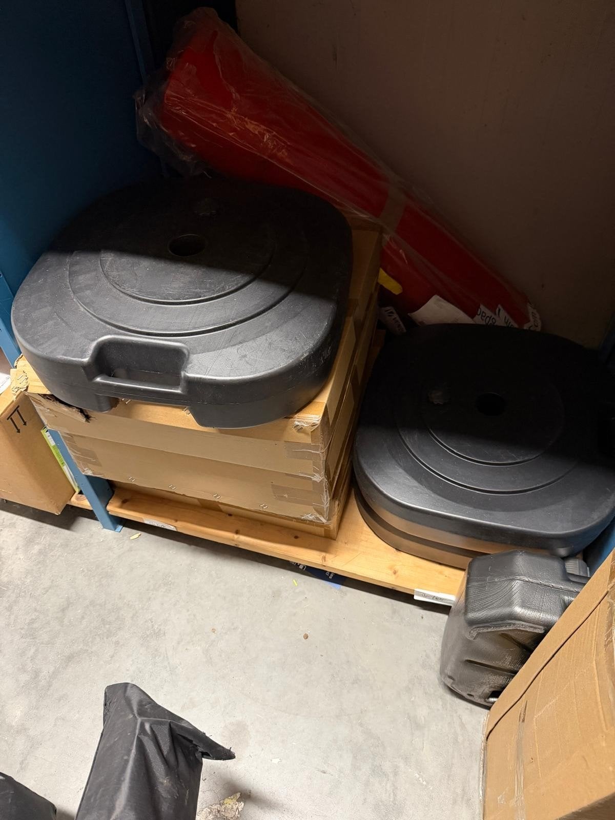 12x Vulbare parasolvoet, Ophalen, Minder dan 1 meter, Parasolvoet