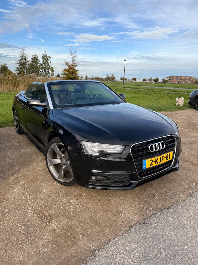 Audi A5 1.8 Tfsi 125KW Cabriolet CVT 2013 Zwart, Auto's, Audi, 4 cilinders, Cabriolet, 4 stoelen, Zwart