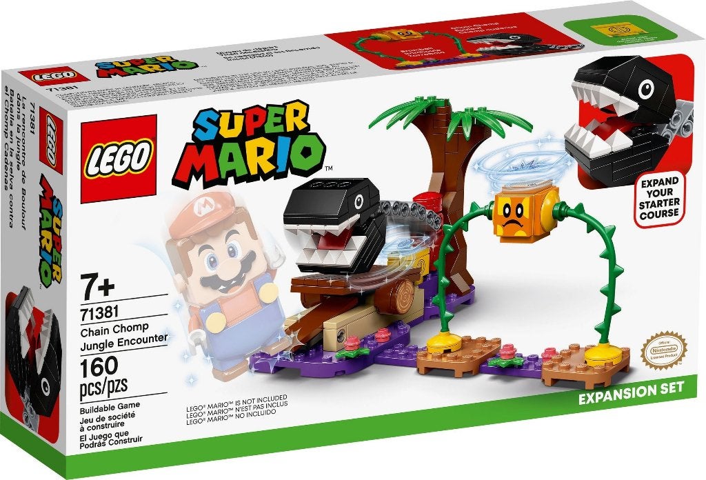 LEGO 71381 Chain Chomp Jungle Encounter (Super Mario), Overige thema's, Nieuw, Ophalen of Verzenden, Complete set