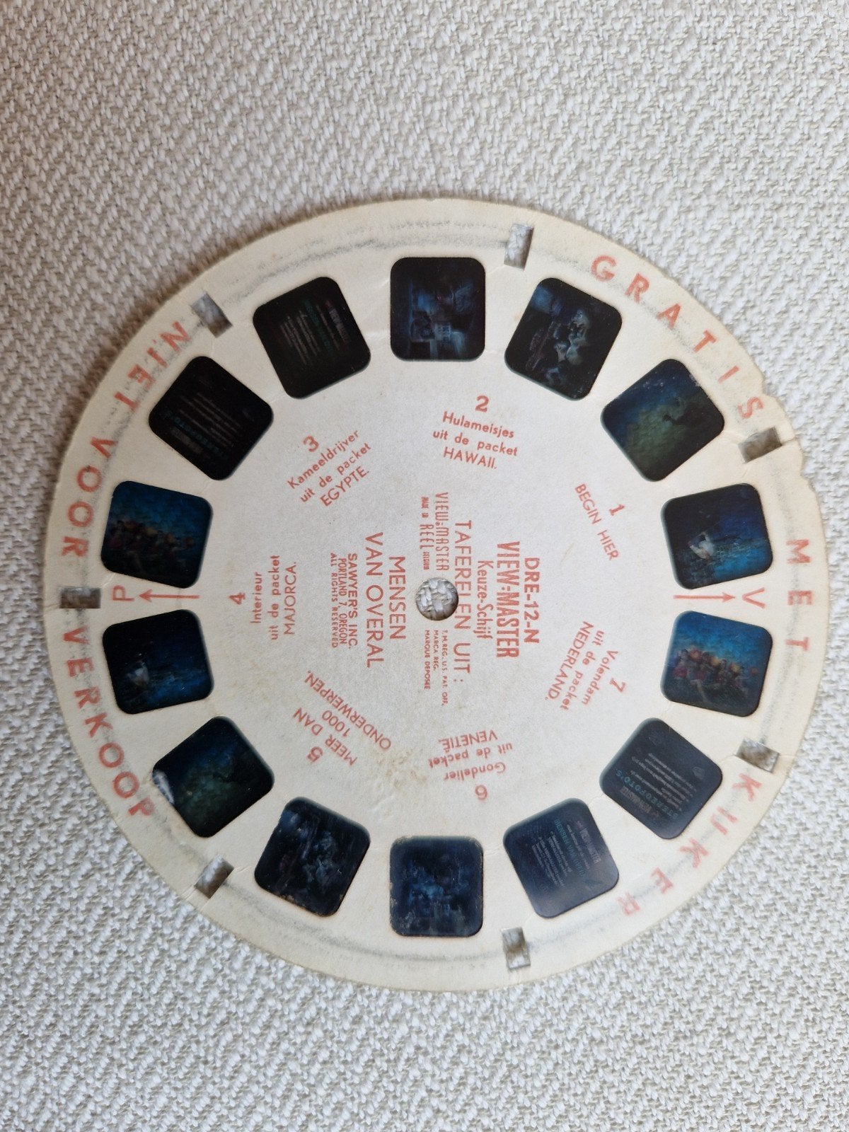 1957 viewmaster view-master disc schijf schijfje vieuw maste, Ophalen of Verzenden