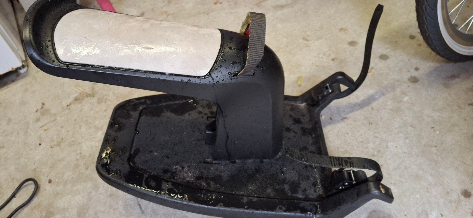 Gebruikt fietszitje voor in de bakfiets en meerij plank., Ophalen, Gebruikt