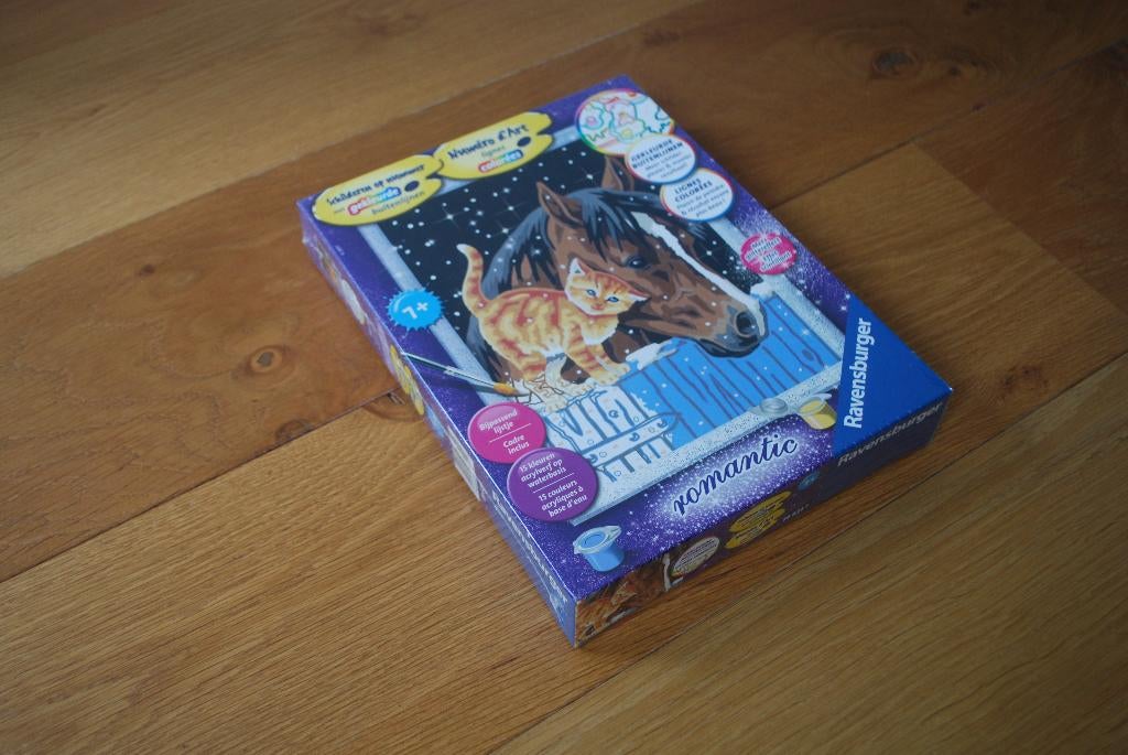 Ravensburger schilderen op nummer paard en kat, NIEUW, Hobby en Vrije tijd, Schilderen, Ophalen of Verzenden, Nieuw, Schilderen op nummer