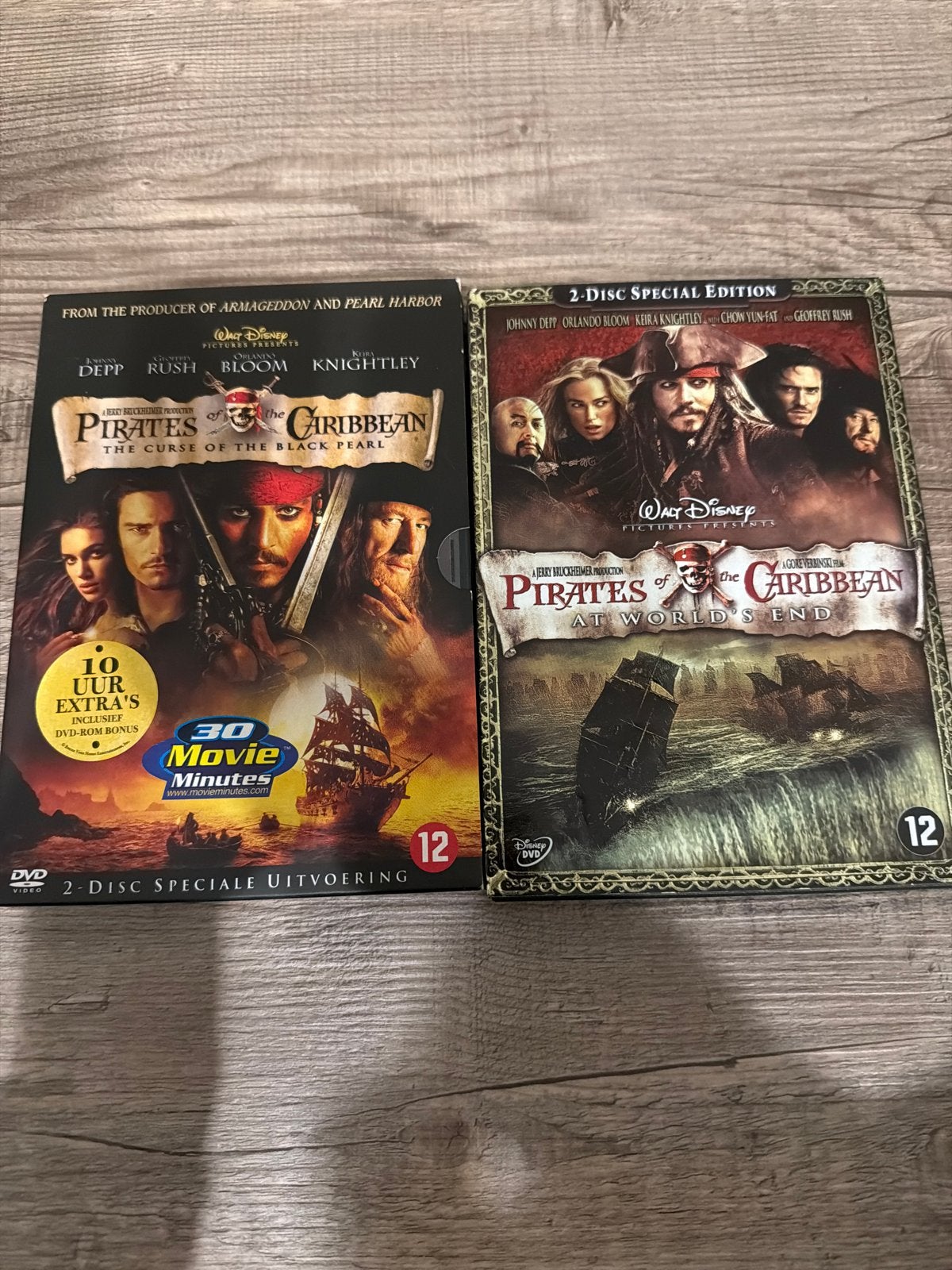 Pirates of the Caribbean DVD Boxset - 2 films, Vanaf 12 jaar, Ophalen of Verzenden, Gebruikt, Boxset