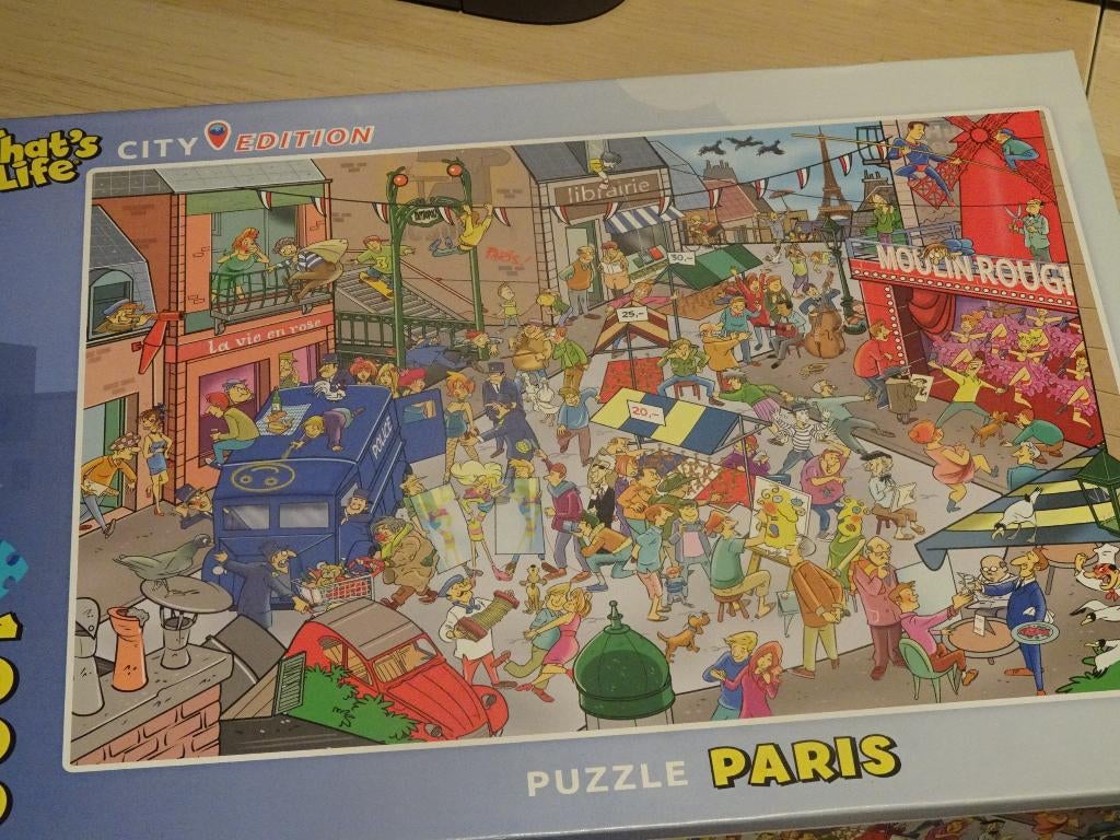 Puzzle Paris , that´s life city edition 1.000 stuks, Ophalen of Verzenden, 500 t/m 1500 stukjes, Gebruikt, Legpuzzel