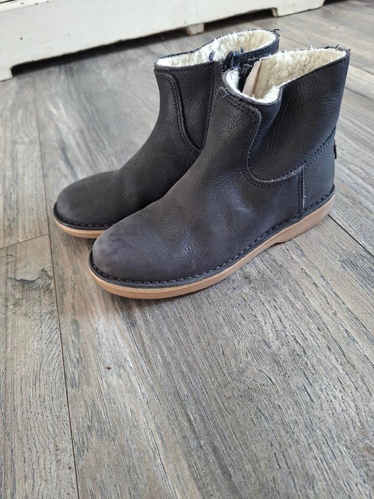 Donkerblauwe leren laarsjes mt 32 boots, Gebruikt, Jongen of Meisje, Ophalen of Verzenden, Laarzen