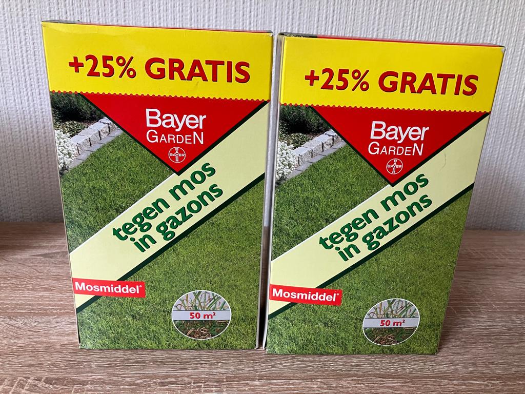 2 pakken Bayer Garden Mosmiddel, Ophalen of Verzenden, Nieuw, Onkruidbestrijding