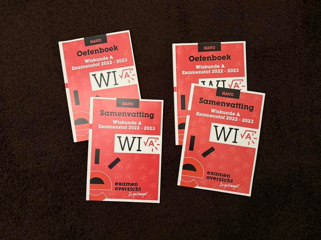 Examentraining Wiskunde A 22-23, Ophalen of Verzenden, Zo goed als nieuw, VWO