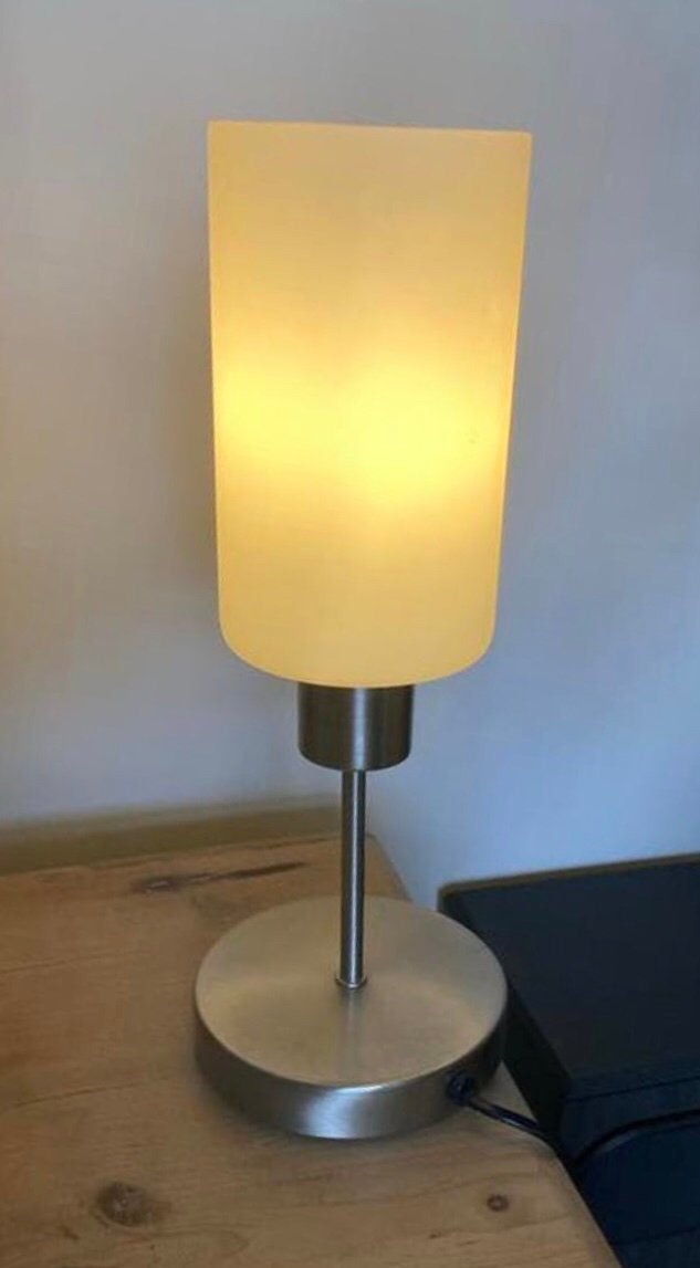 LIVARNOLUX TAFELLAMP / SCHEMERLAMP, Ophalen of Verzenden, Gebruikt, Glas, Minder dan 50 cm
