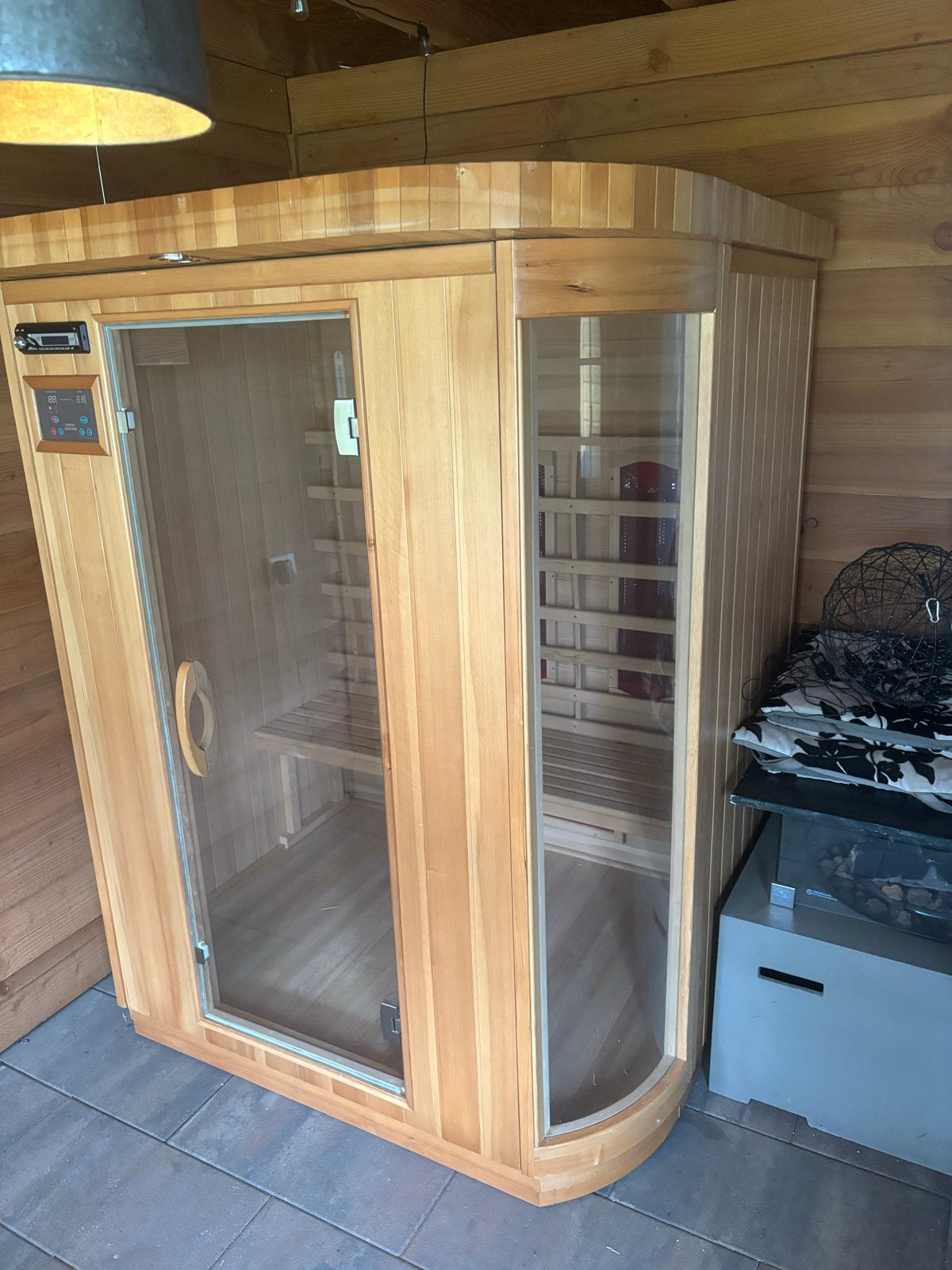 Nette sauna, Ophalen, Gebruikt, Complete sauna