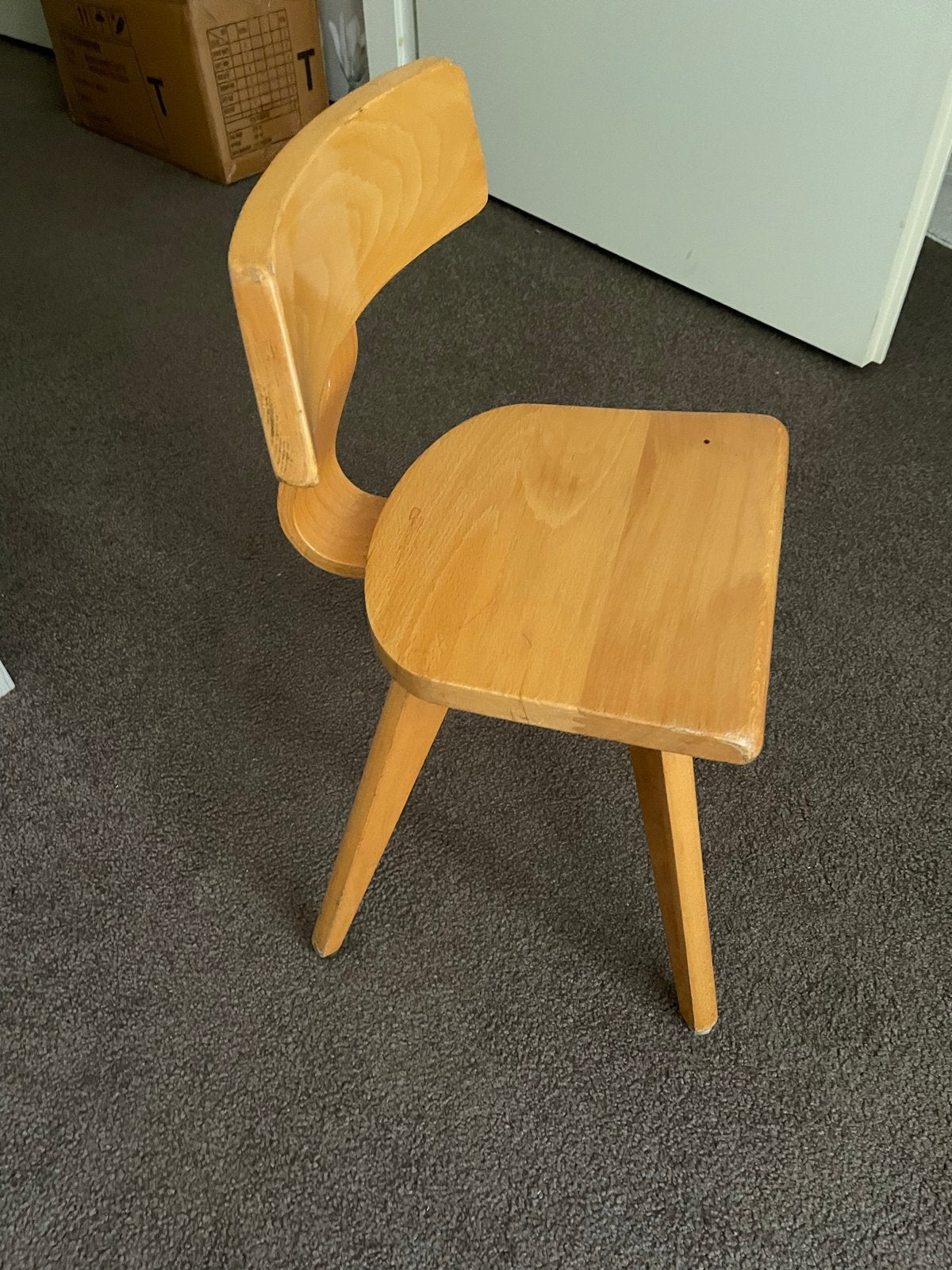 Houten kinderstoel - Vintage design, Ophalen, Gebruikt, Overige kleuren, Eén