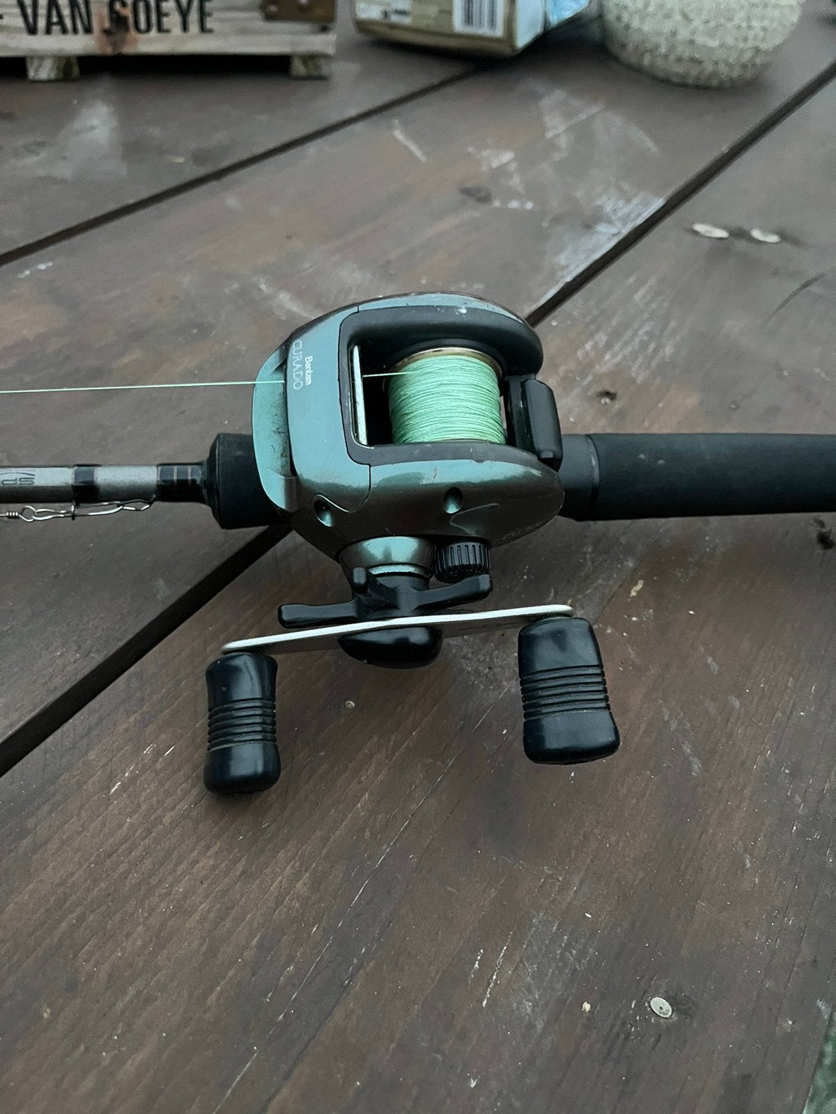Shimano Bantam Curado CU-201 Baitcaster – Made in Japan, Ophalen of Verzenden, Gebruikt, Molen