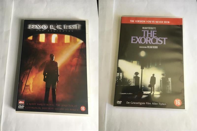 the exorcist 1973 + the exorcist the beginning 2004 dvd, Alle leeftijden, Ophalen of Verzenden, Zo goed als nieuw