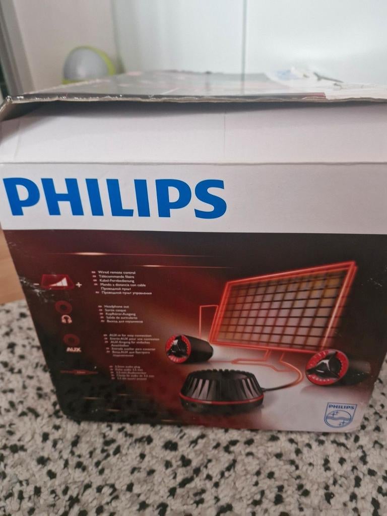 Philips 2.1 Luidsprekerset met Immersive Bass - 60W, Ophalen, Zo goed als nieuw, Audiokanaal 2.1, Philips