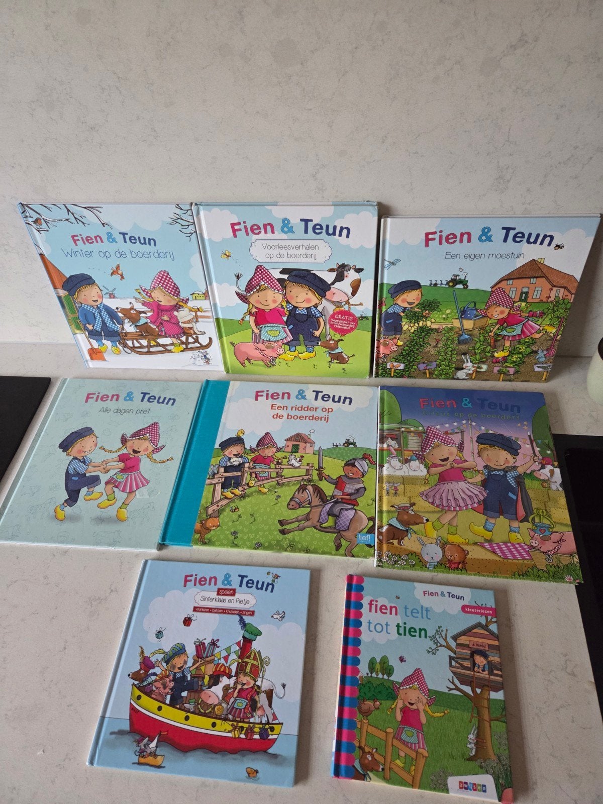 Fien & Teun - 8x boeken, Ophalen of Verzenden, Gelezen, 3 tot 4 jaar