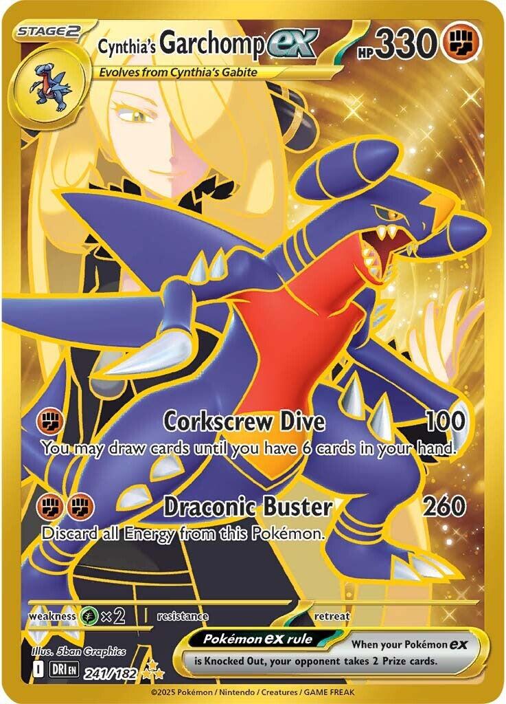 Cynthia’s Garchomp EX 241/182, Ophalen of Verzenden, Nieuw