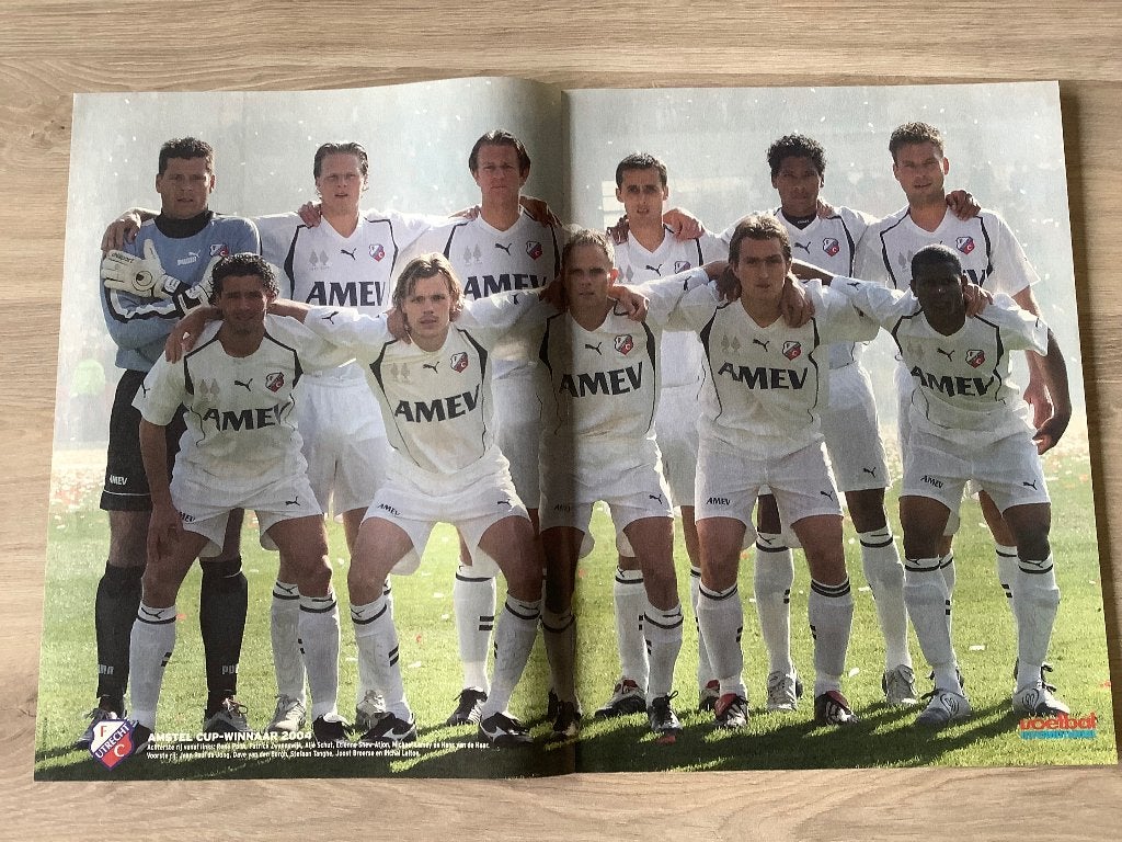 Poster FC Utrecht Winnaar Amstel Cup 2004, Ophalen of Verzenden, Zo goed als nieuw, F.C. Utrecht, Poster, Plaatje of Sticker