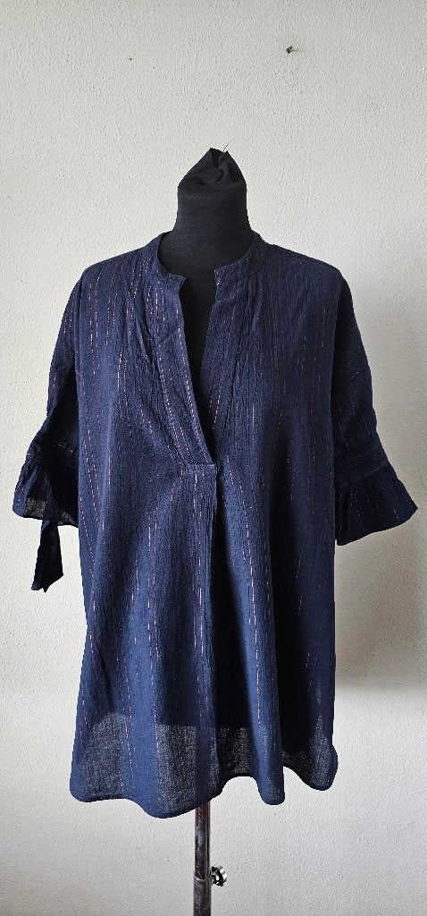 Blauwe blouse Coster Copenhagen maat 38 (24325), Maat 38/40 (M), Blauw, Zo goed als nieuw, Coster Copenhagen