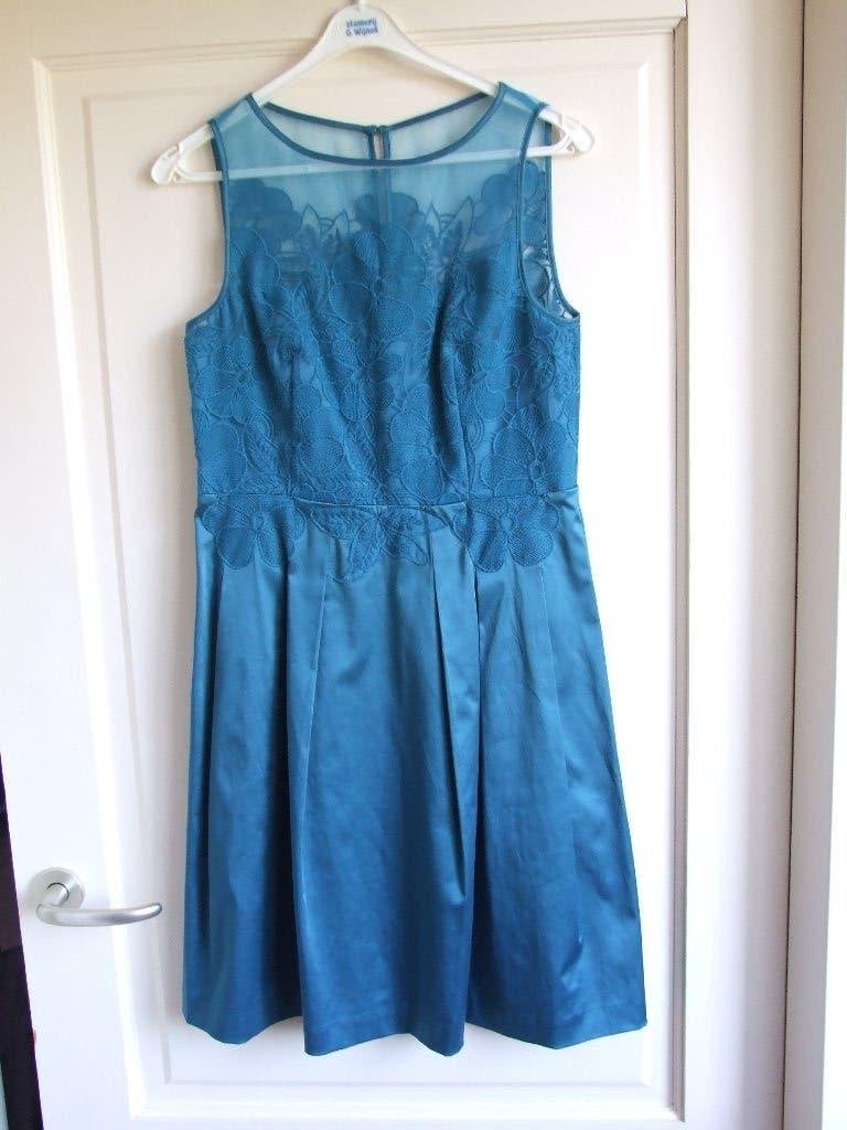 Steps nieuwe petrol kleurige jurk met borduur maat 38, Kleding | Dames, Maat 38/40 (M), Blauw, Nieuw, Ophalen of Verzenden