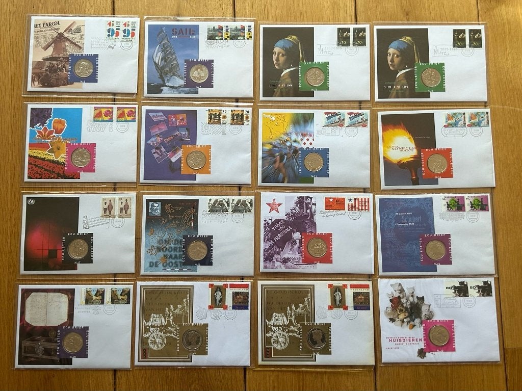 Ecu brieven, los te koop, Postzegels en Munten, Munten | Nederland, Ophalen of Verzenden, Koningin Beatrix, Euro's
