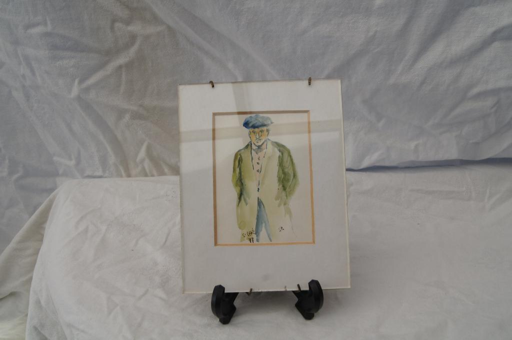Aquarel, Antiek en Kunst, Kunst | Etsen en Gravures, Ophalen of Verzenden