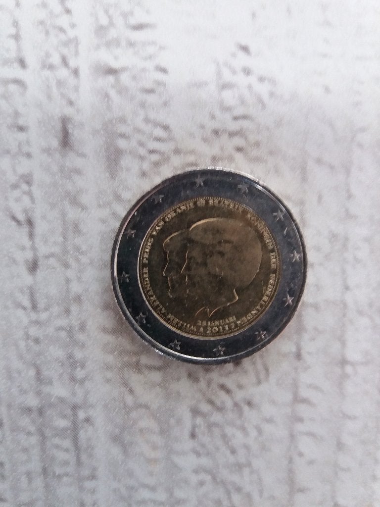 1x 2 Euro munt 2013 dubbelportret Beatrix en W-A, Postzegels en Munten, Munten | Nederland, Ophalen of Verzenden, Koningin Beatrix
