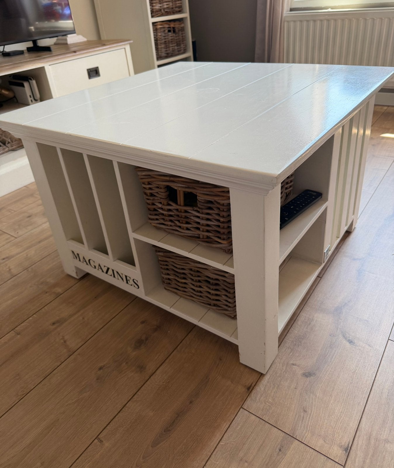 Salontafel Riviera Maison magazine/ papers, Ophalen, Gebruikt, 100 tot 150 cm, 50 tot 100 cm