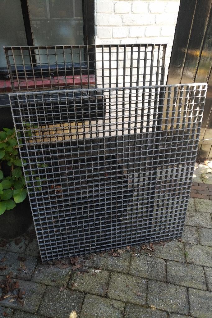 Zware Persroosters Vloerroosters Looproosters 6 stuks, Ophalen, Gebruikt, IJzer