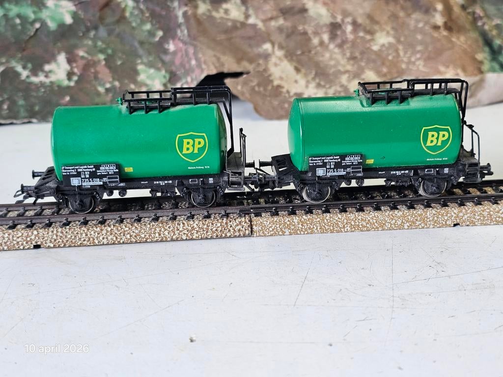 Modeltrein Ho marklin BP ketelwagen wagons per stuk, Ophalen of Verzenden, Wisselstroom, Wagon, Märklin