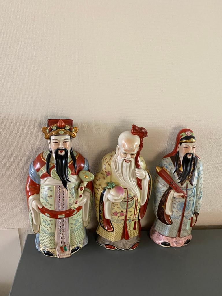 3porseleinen chinezen beelden, Ophalen of Verzenden