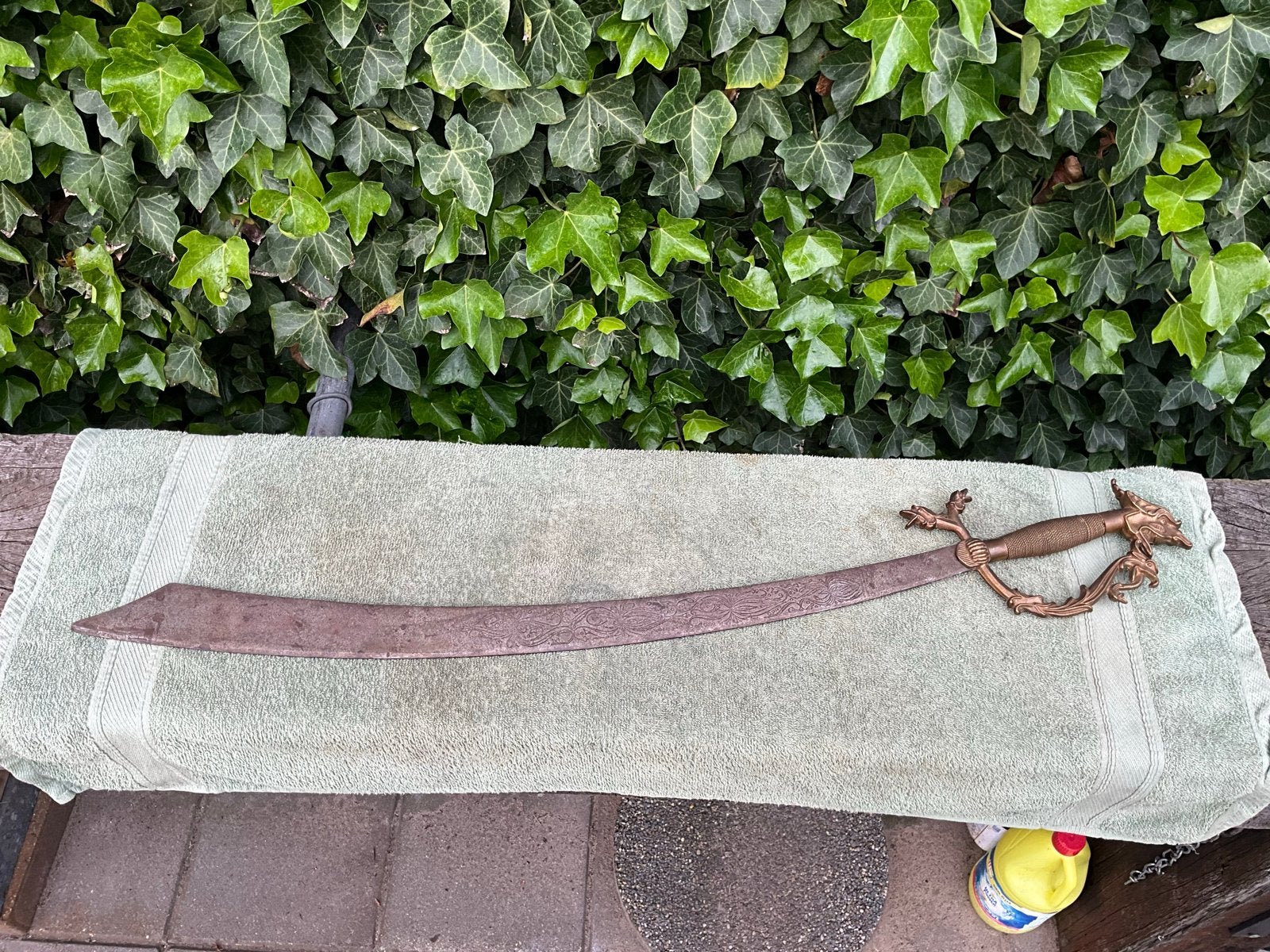 Decoratief ceremonieel zwaard met drakenhandvat, Ophalen of Verzenden