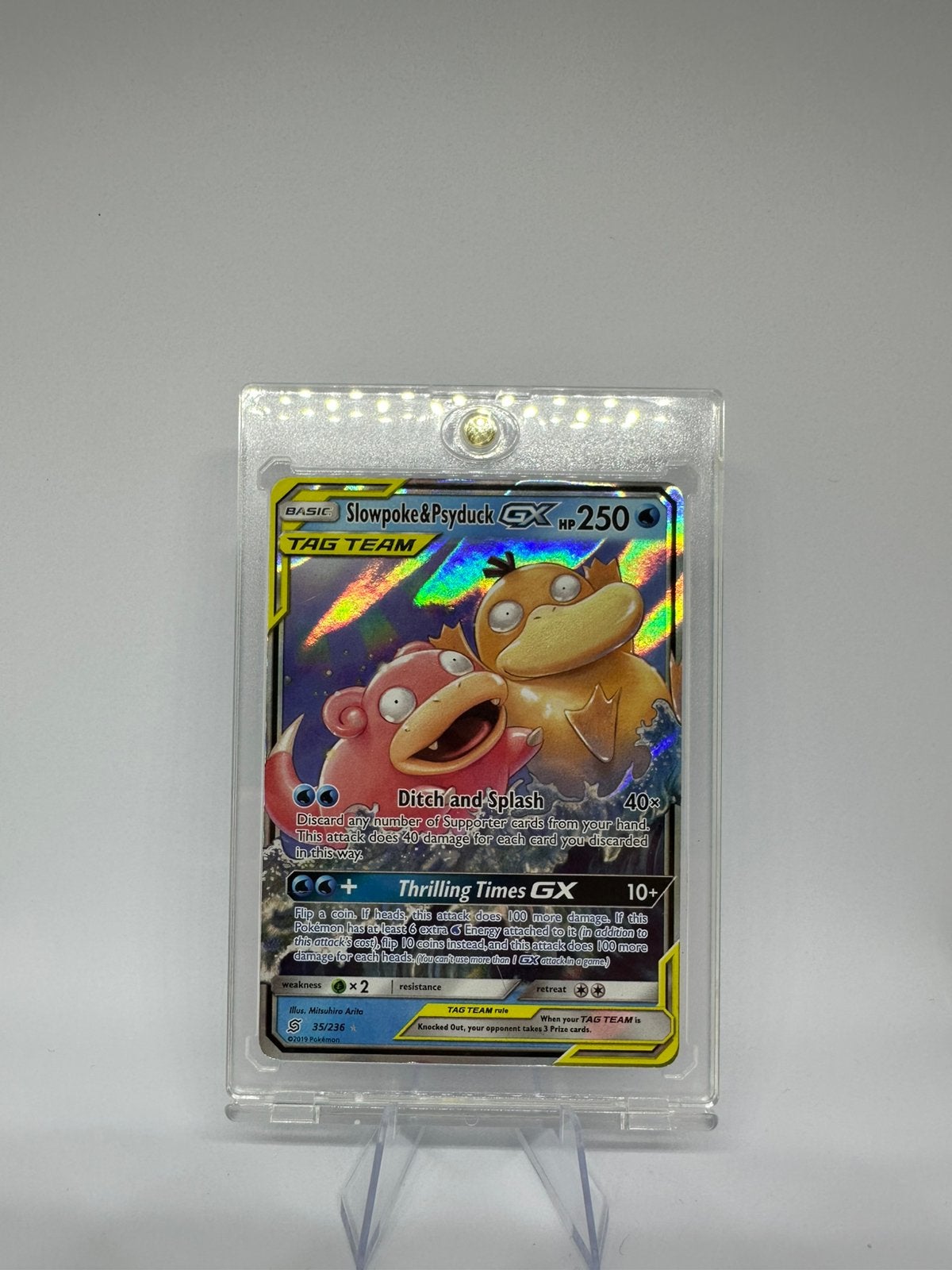 Slowpoke & Psyduck GX 35/236 Pokemon Unified Minds Sun&Moon, Ophalen of Verzenden, Zo goed als nieuw