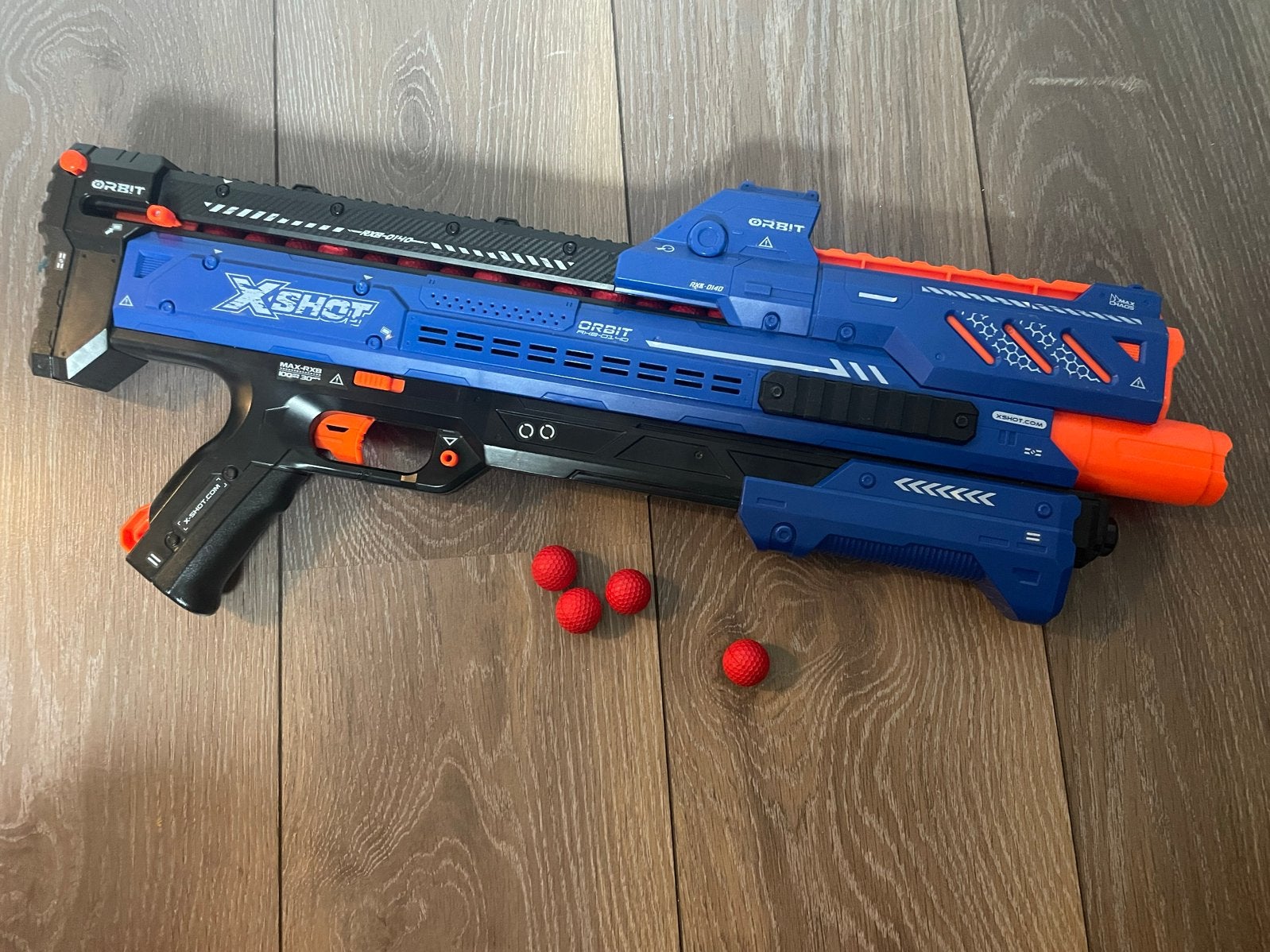 X-Shot Orbit Blaster met foam balletjes, Ophalen of Verzenden, Zo goed als nieuw, Jongen of Meisje