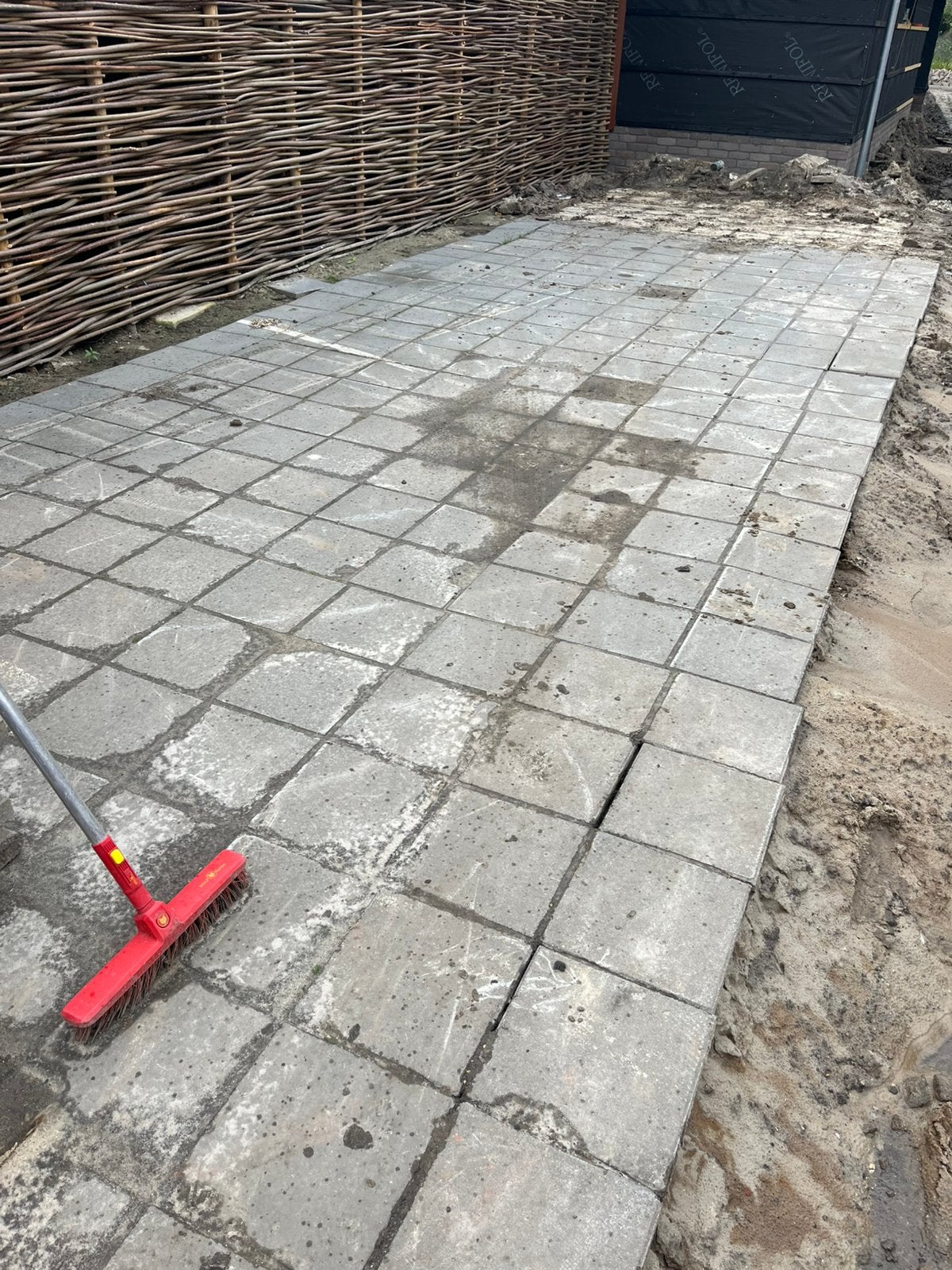 Stoeptegels 30x30 meer dan +\-35m2, Tuin en Terras, Ophalen, Gebruikt, 10 m² of meer, Beton