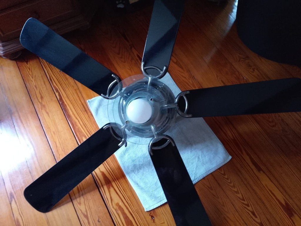 plafondventilator, Witgoed en Apparatuur, Ventilatoren, Ophalen, Zo goed als nieuw, Plafondventilator