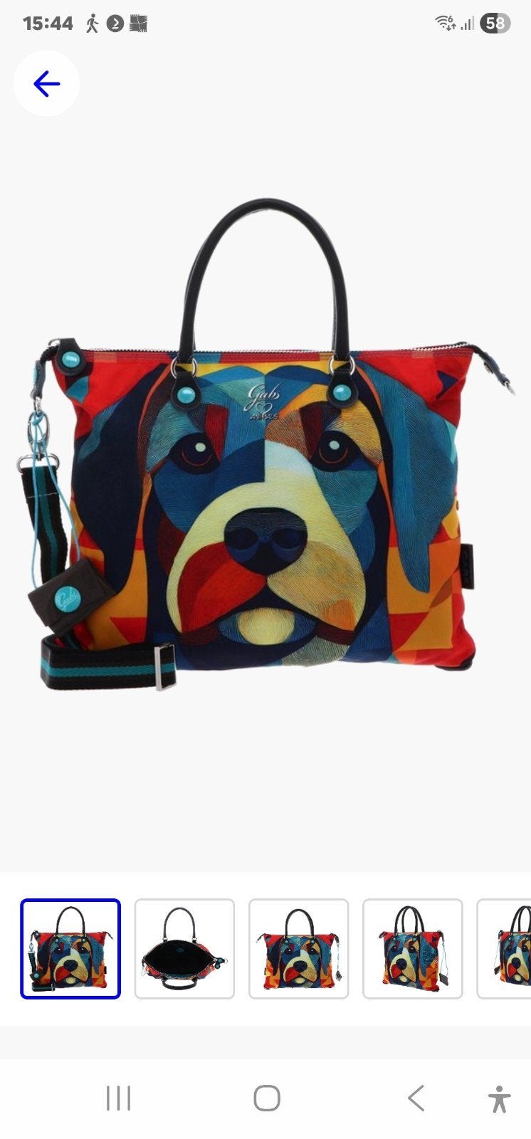 Gabs G3 Plus Handtas met Hondendesign - Leer & Katoen, Ophalen of Verzenden, Nieuw, Overige kleuren, Handtas