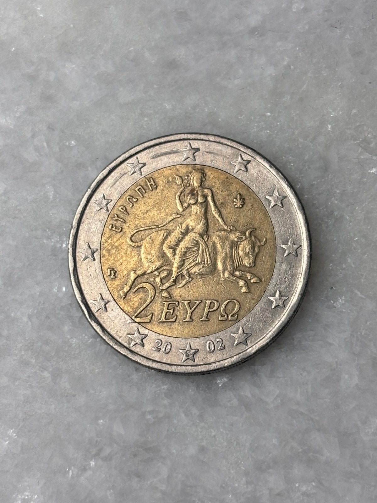 Griekse 2 euromunt 2002, geslagen in Finland (S-variant), Postzegels en Munten, Ophalen of Verzenden, Griekenland, 2 euro