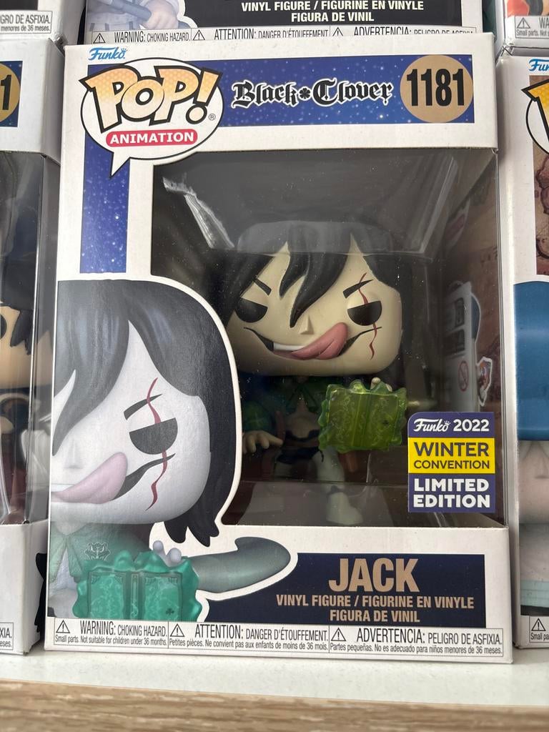Funko Pop! Black Clover Jack 1181 Winter Convention, Ophalen of Verzenden, Nieuw