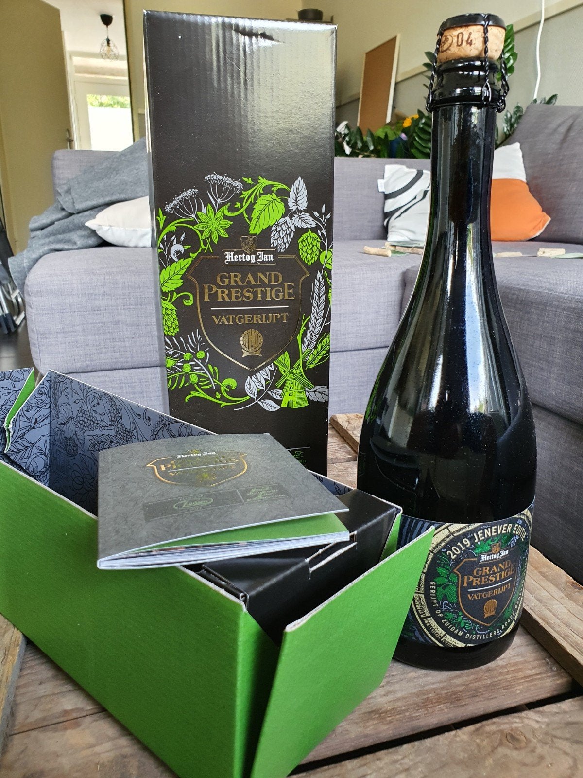 Hertog Jan Grand Prestige Vatgerijpt 2019 Jenever Editie, Ophalen of Verzenden, Nieuw, Flesje(s), Hertog Jan