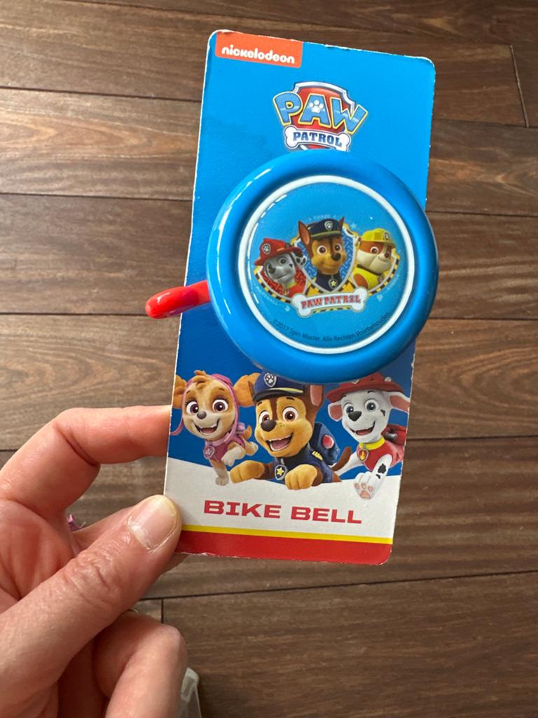 Paw Patrol fietsbel - Nieuw in verpakking, Fietsen en Brommers, Fietsaccessoires | Fietsbellen, Ophalen, Nieuw