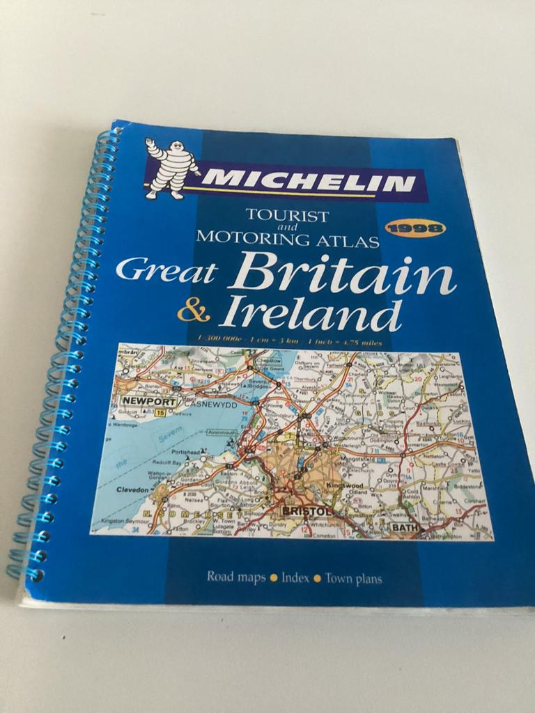 Michelin Toeristen- en Motoratlas Groot-Brittannië & Ierland, Boeken, Gelezen, Overige atlassen, Verenigd Koninkrijk, Ophalen of Verzenden