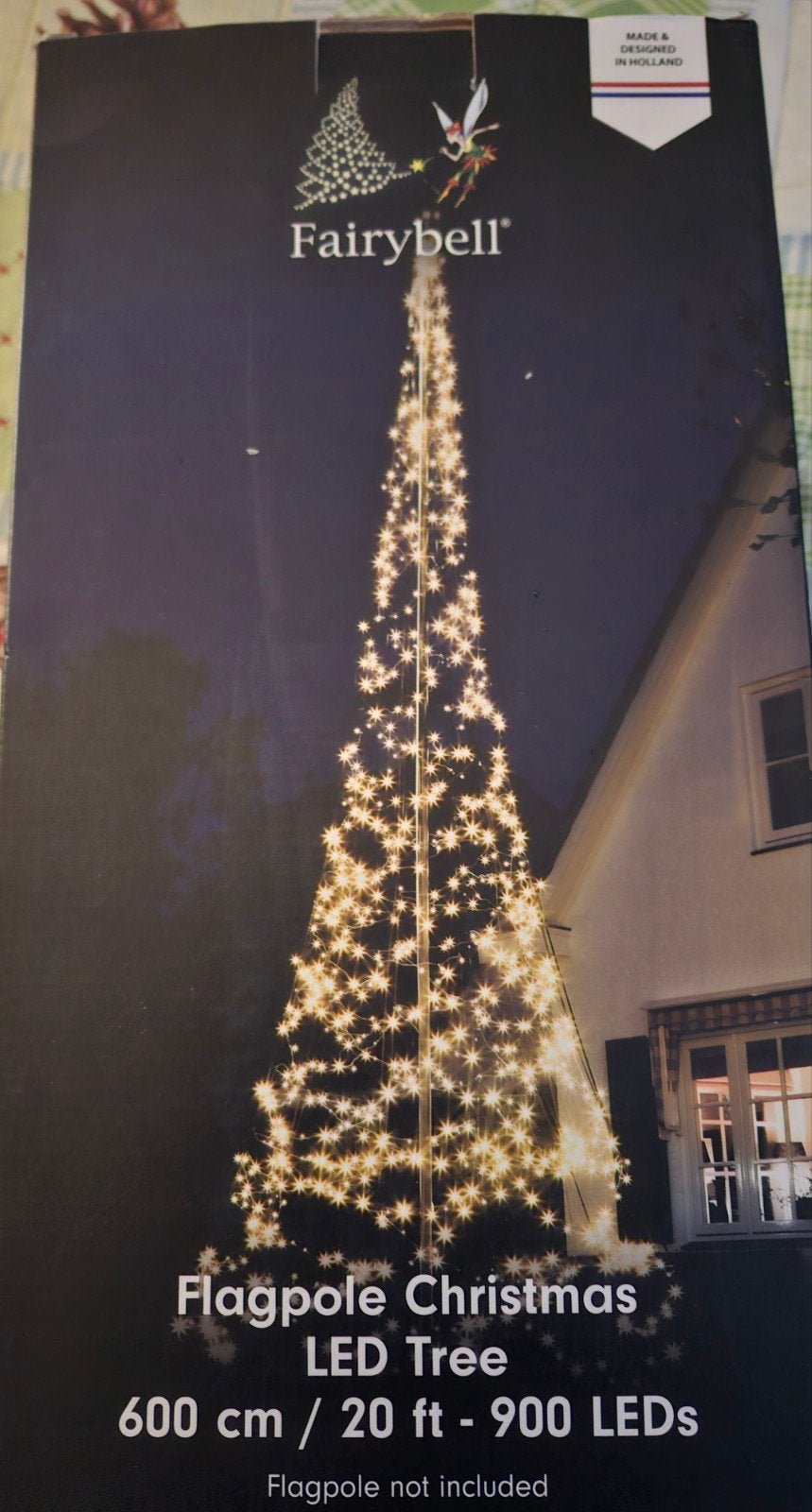 Fairybell vlaggenmast kerstboom 900 LEDS, Ophalen of Verzenden, Nieuw