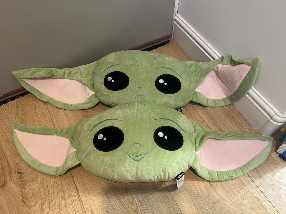 Star Wars Baby Yoda Kussen - Groen, Ophalen of Verzenden, Gebruikt, Overige typen