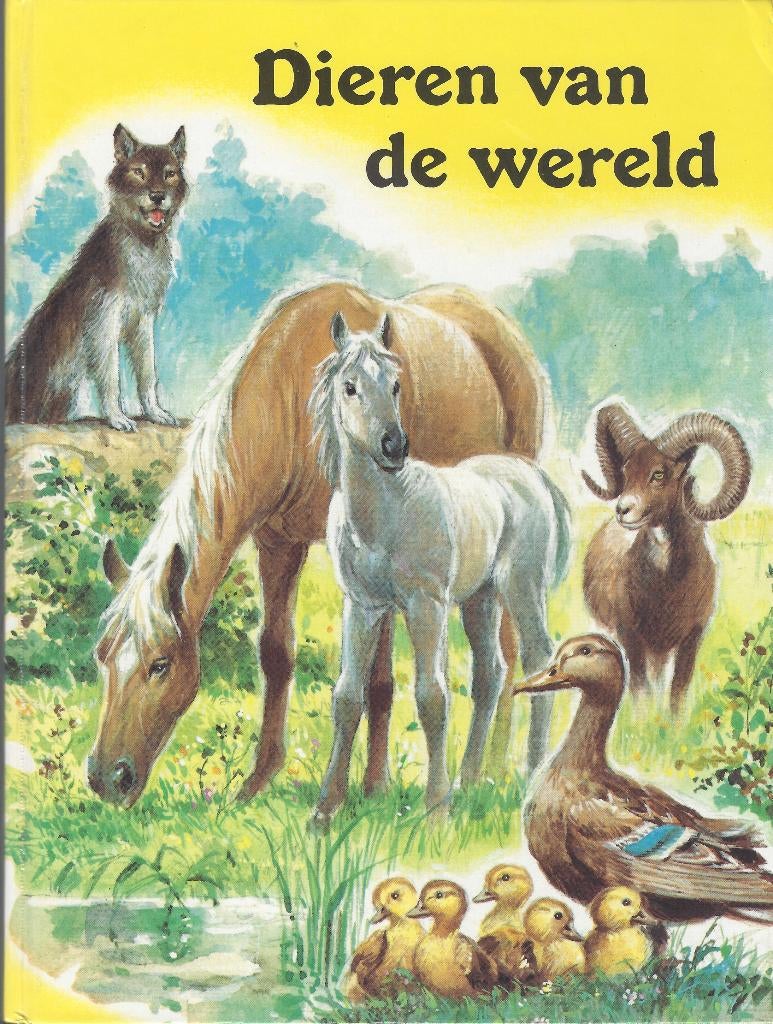 DIEREN vd WERELD-Bos,Bergen,Savanne,Boerderij,Veld..*Vintage, Ophalen of Verzenden, Zo goed als nieuw, Prentenboek
