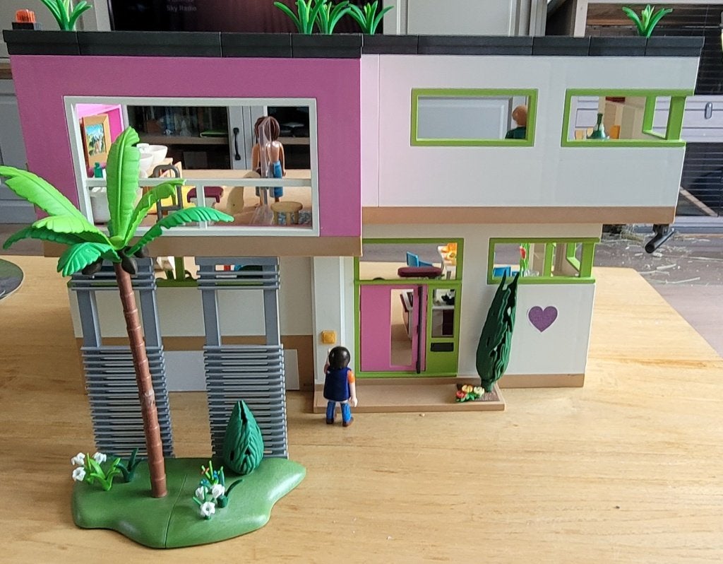 Playmobile moderne villa met veel extra's, Kinderen en Baby's, Speelgoed | Playmobil, Ophalen, Gebouw, Complete set, Zo goed als nieuw