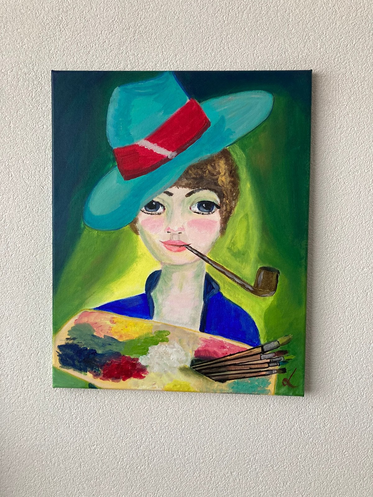 Jean Marie with a pipe stijl Kees van Dongen, Ophalen of Verzenden