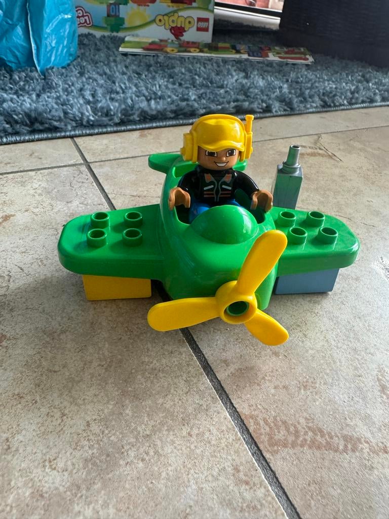 LEGO Duplo Vliegtuig met Piloot, Ophalen of Verzenden, Gebruikt, Overige merken
