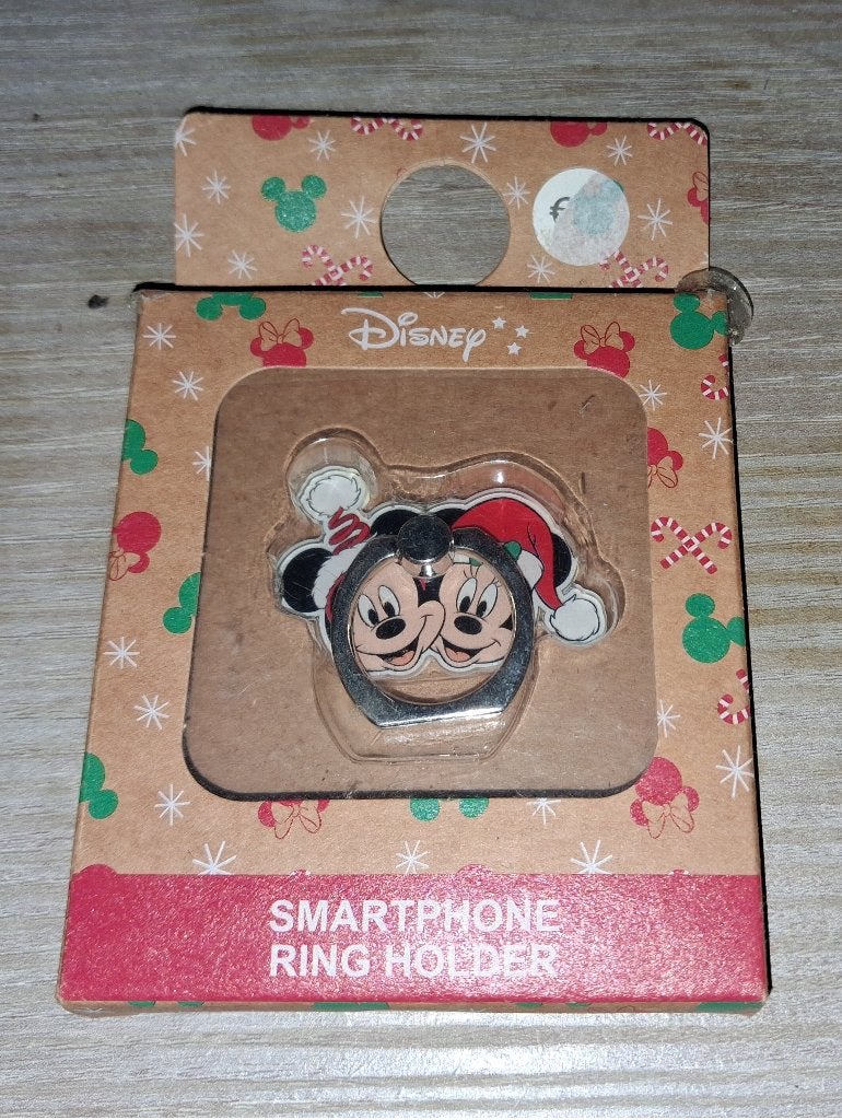 Nieuwe disney mickey kerst smarthphone ring holder, Ophalen of Verzenden, Mickey Mouse, Nieuw